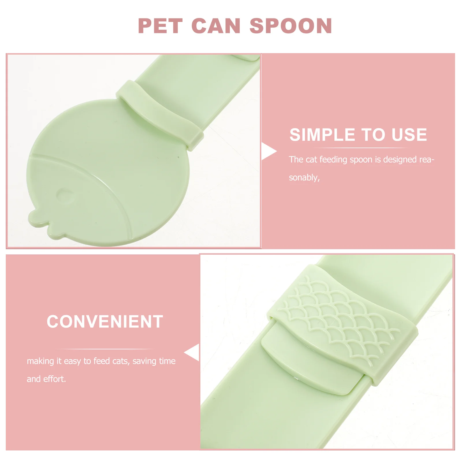 

2Pcs Cat Feeding Spoons Portable ABS Food Squeezer Compact Reusable Wet Treat Dispenser Convenient Household Feeding Supplies