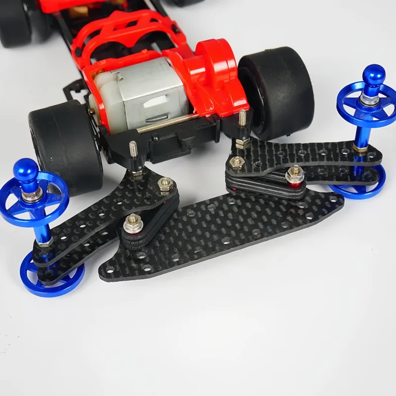 Tamiya Mini 4WD Car B-MAX 1.5mm Carbon Fiber Modification Series Non-Cutting Faucet Tail Race Kit for Model Car Modification