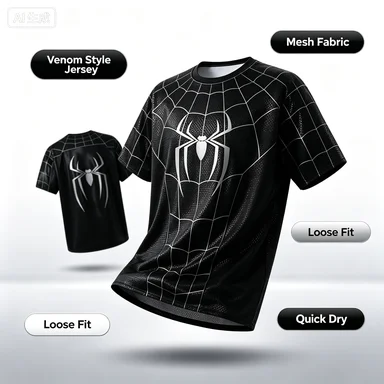 2026 New Spider-Man Superhero Short-Sleeve Printed Pattern T-shirt Men Women Summer  Breathable Quick Drying Beach Surfing Tee