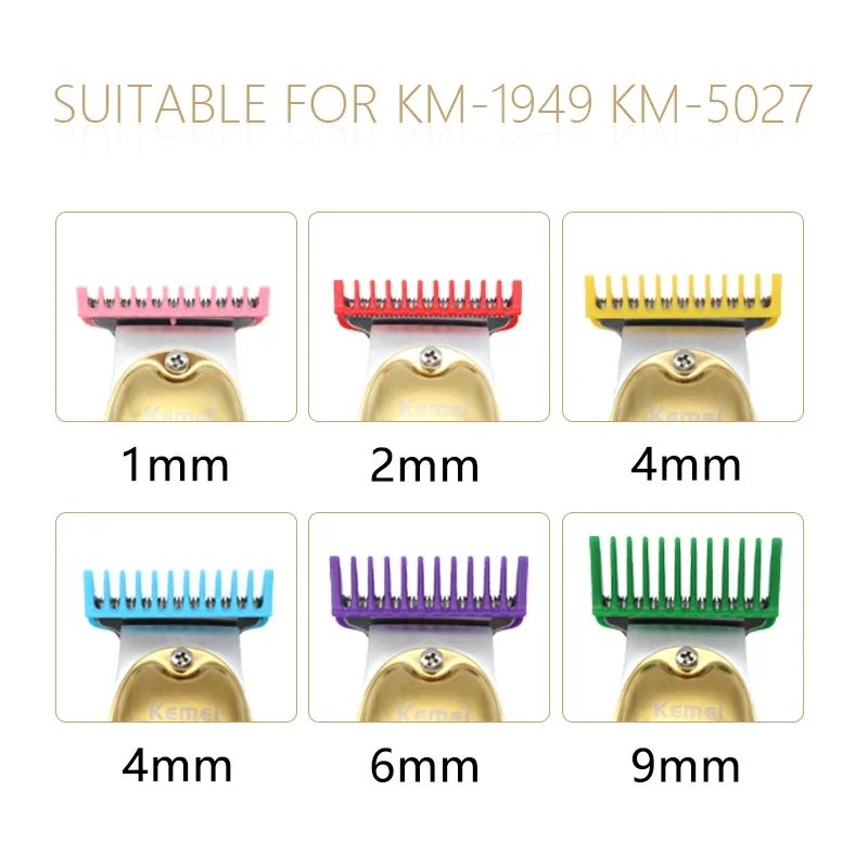 For Kemei KM-5027 1949 5098 9163 5021 Etc.Professional Hair Trimmer Multicolor Limit Comb Universal Barber Accesories