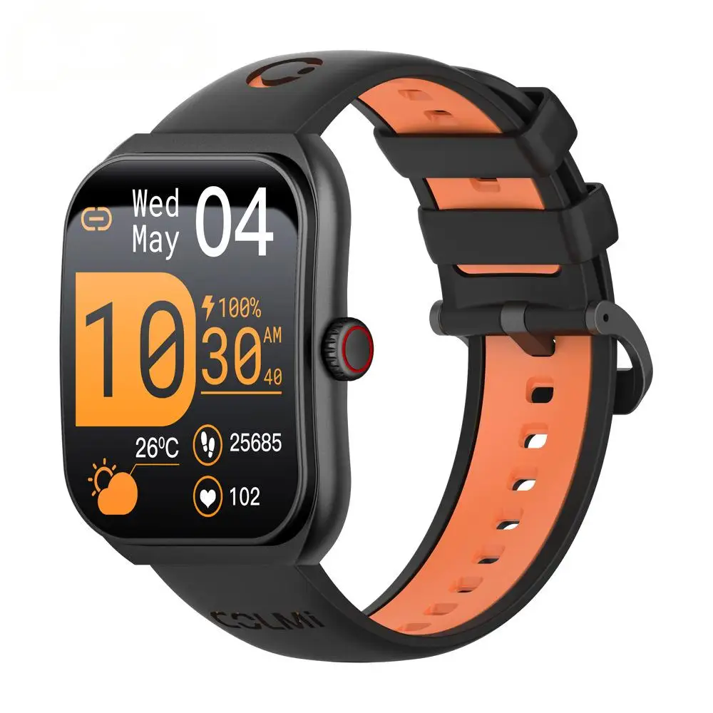 

P86 Smart Watch 1.93 Inch AMOLED Screen BT Calls Femal Health Physiological Cycle Monitor 1 ATM Waterproof Fashion Smartwatch