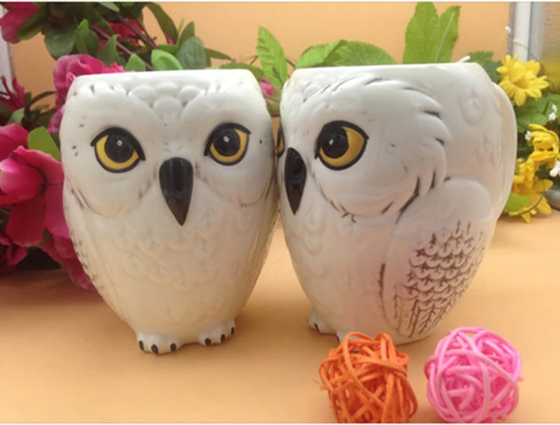 Cartoon Creative Owl Mug Ceramic Mugs Ceramic Milk Tea Cup Breakfast Morning Mug Coffe Cup Xmas Gift Collection Coffee Cup