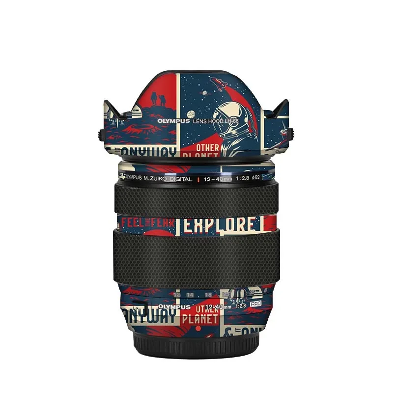 For Olympus M.ZUIKO DIGITAL ED 12-40mm F2.8 PRO Lens Sticker Protective Skin Decal Film Anti-Scratch Protector Coat 12-40F2.8PRO