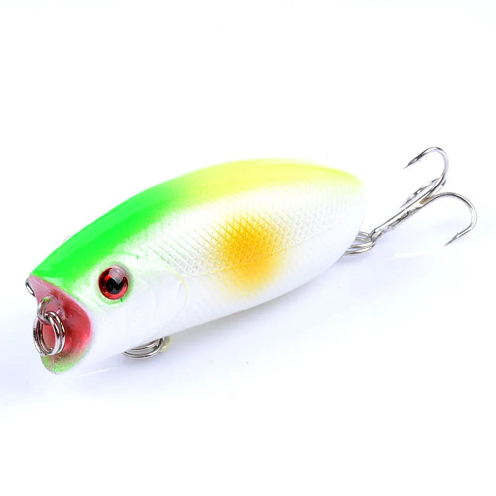 1pcs Crankbait Fishing Lures Floating Topwater Popper Pesca Hard Bait Artificial Wobblers For Pike Carp Trolling Fishing Tackle