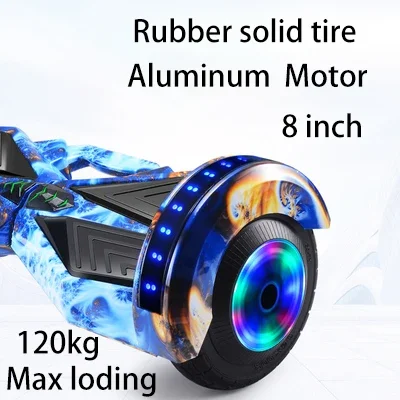 Hover Board 8 Inch Two Wheel Smart Self Balancing Wheel Kids Toy Car Electric Scooter LED Light Bluetooth Led Light Cheap Price