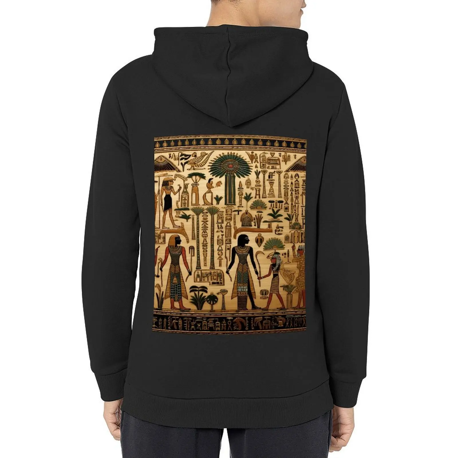 

Egyptian Mysterious Hieroglyphs 4 Hoodie anime clothing winter clothes mens designer clothes korean style clothes tracksuits