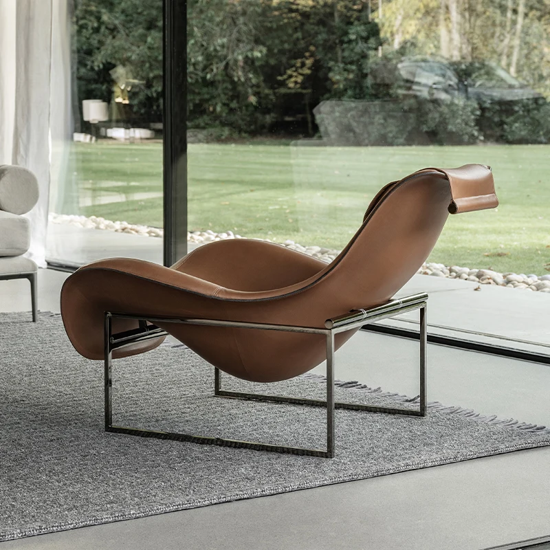 Reclining chairs, casual minimalist leather sofas, light luxury spoons