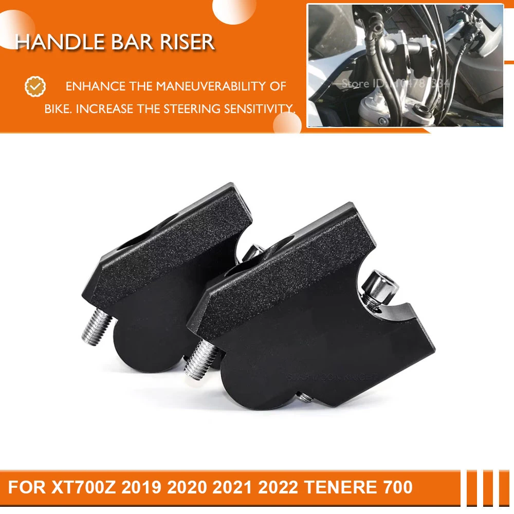 For Tenere 700 XTZ700 2019 2020 2021 2022 Motorcycle Handlebar Riser Lift Booster For XT 700 Z 700Z Handle Bar Mount Clamp Adapt