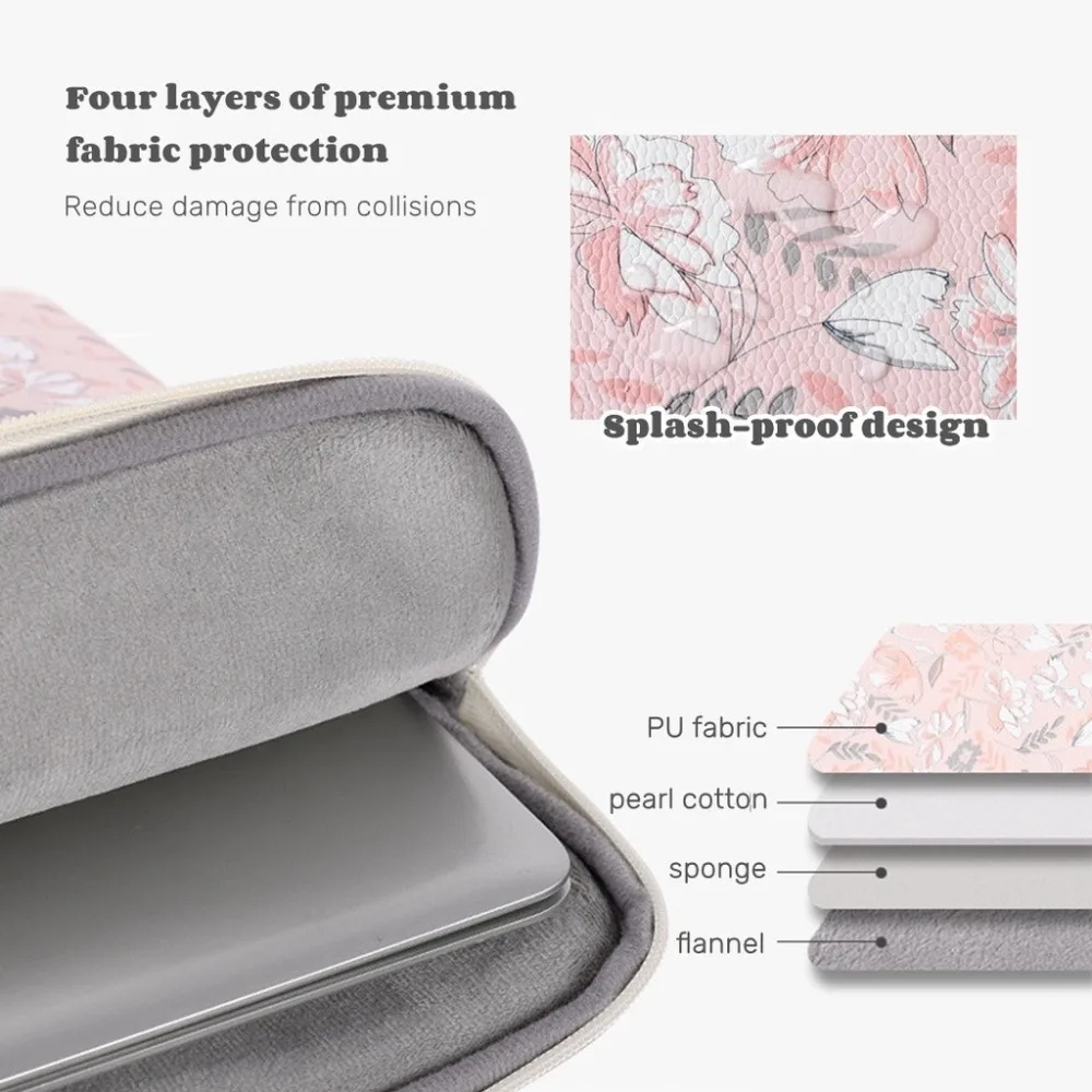 Tablet Pouch Waterproof Laptop Bag Anti Fall Shockproof Computer Notebook Bag Ultra Thin with Pocket Briefcase Home