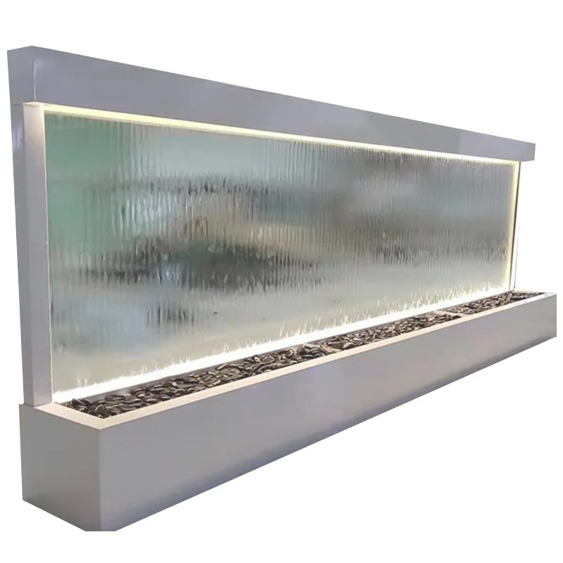 

Indoor living room water curtain wall running water screen partition ornament hotel decoration home entrance lucky
