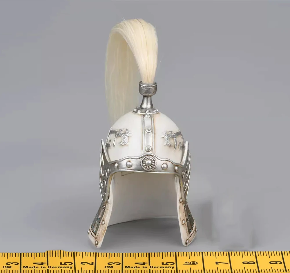 

TBLeague PL2020-173B 1/6th Silver Head Helmet Knight Of Fire Silver Version For Mostly 12 inch Women Doll Accessories