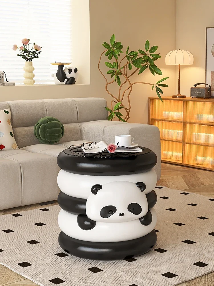 

Cartoon panda bedside table replaces creative girl and boy lockers with new bedroom and children's room in 2023.