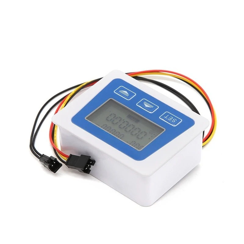 Low Power Digital Display Hall Water Flow Meter Battery Powered High Precision Mini Liquid Measuring Counter