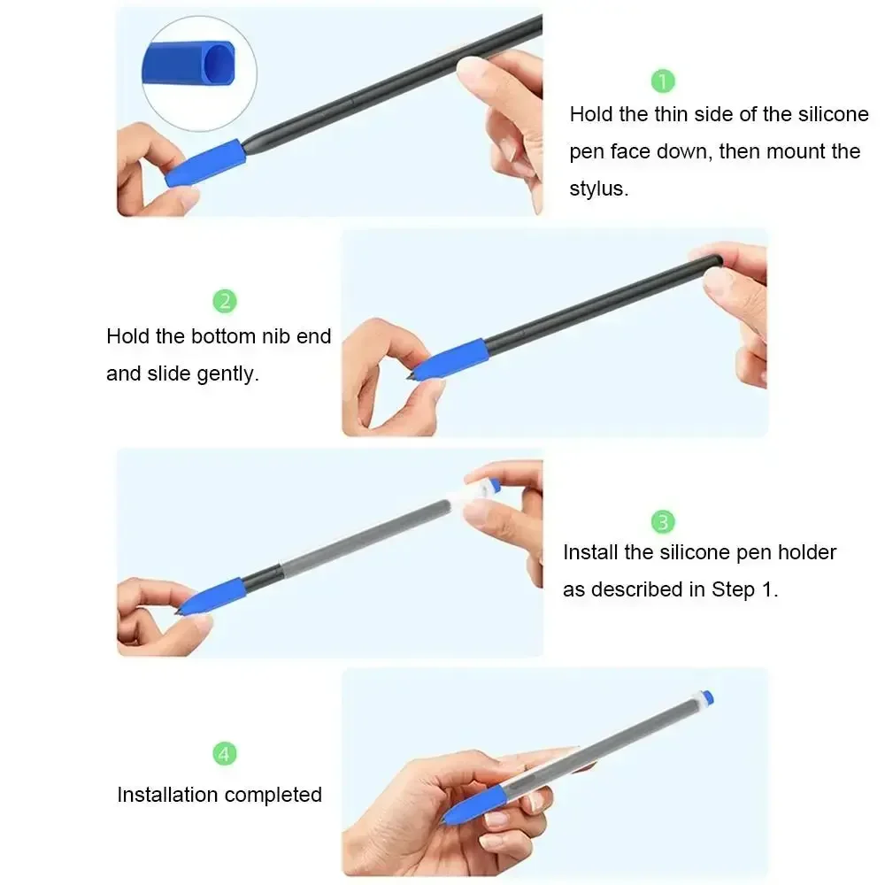 Silicone Cover For Samsung Pencil Tab S6 Lite Protective Tablet Touch Pen Case For Samsung Galaxy Tab S7 S8 S9 S6Lite Pen Sleeve