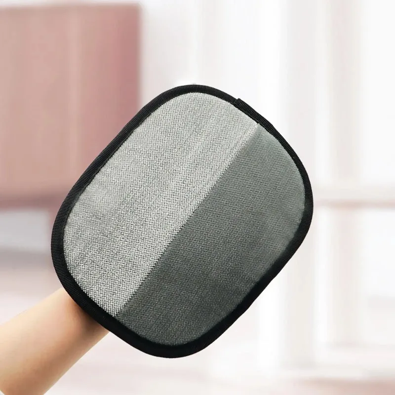 Double-Sided Electrostatic Pet Hair Remover Glove - Reusable Cat Dog Brush for Sofa Carpet Clothes Lint Cleaning view 3