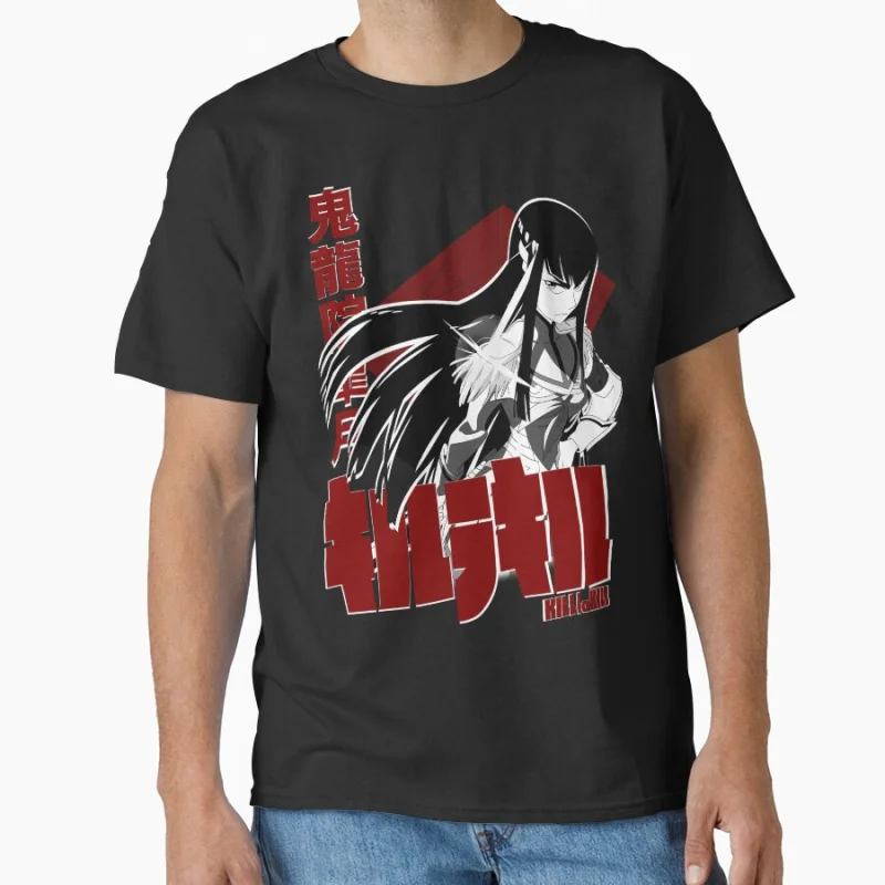 

Satsuki Kiryuin Gift For Movie Fans Kill La Kill Retro manga Vintage anime KLK t shirt for men large size Adult tops S-6XL