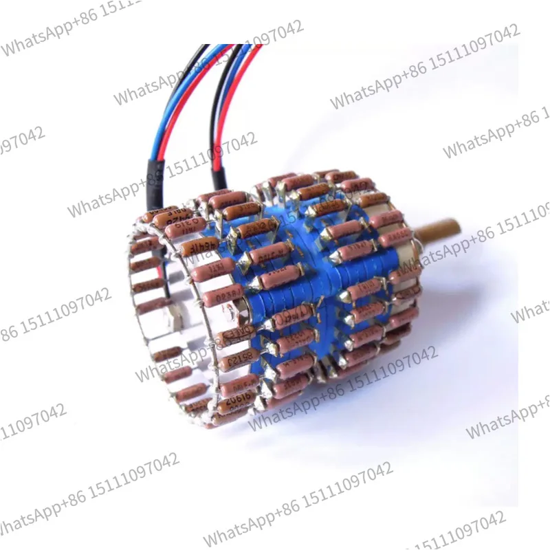 Volume potentiometer L-type 24 level dual channel copper shaft system, American DALE resistor