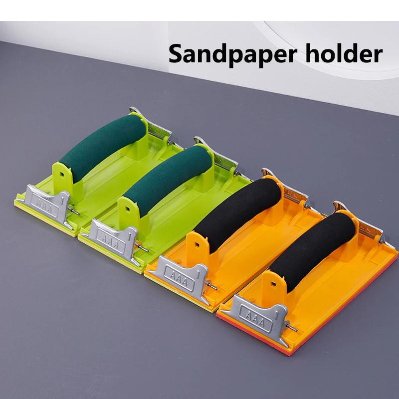 Sponge handheld sandpaper holder for wall surface smoothing grinding tool sand cloth holder