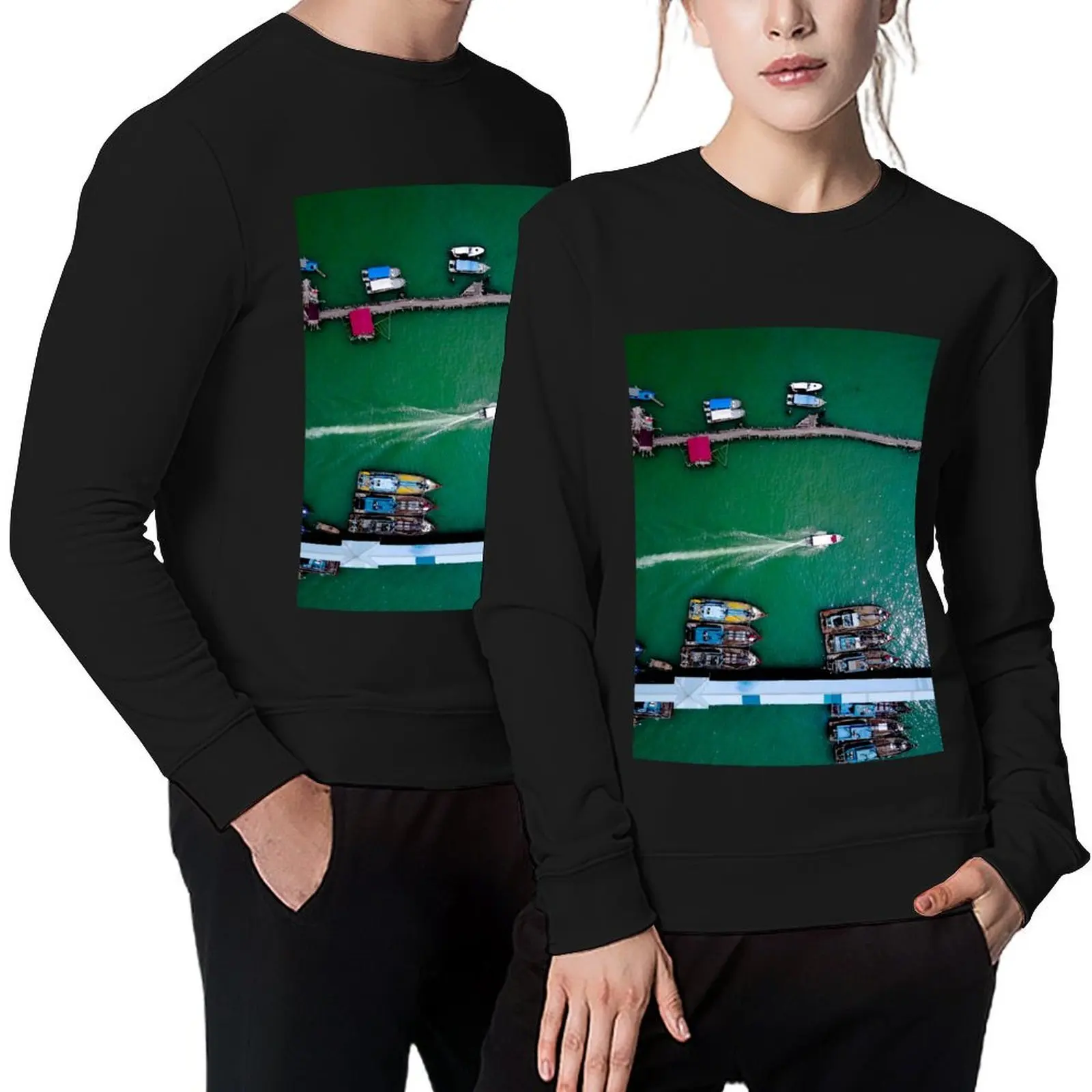 

Speeding boat Pullover autumn clothes mens clothing men's sweat-shirt mens clothes men's sweatshirt