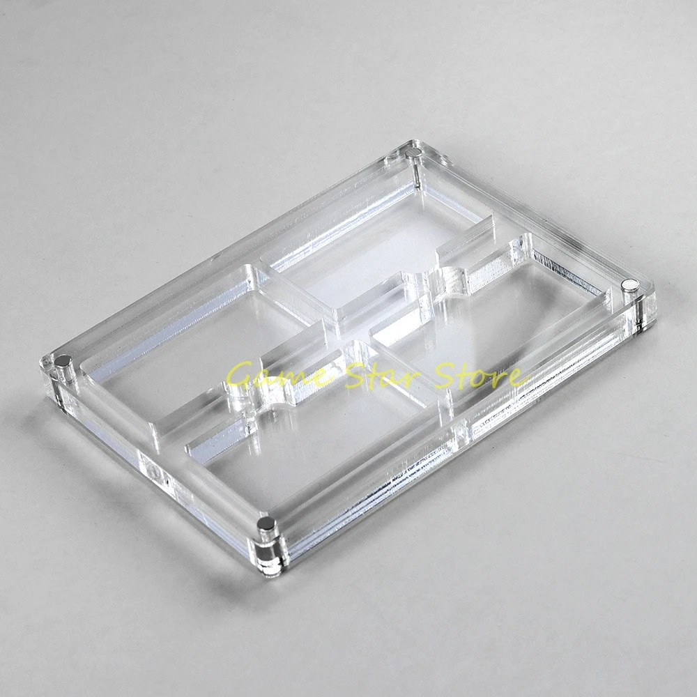 1 قطعة بطاقة الألعاب شفافة الاكريليك ل Gamebay GBA GB GBC GBP GBA SP غطاء مغناطيسي عرض صندوق تخزين