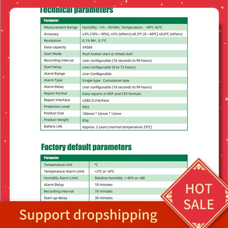 

B44C USB-регистратор данных температуры и влажности, многоразовый регистратор данных RH TEMP, регистратор данных Humiture, измеритель записи Tempg07s
