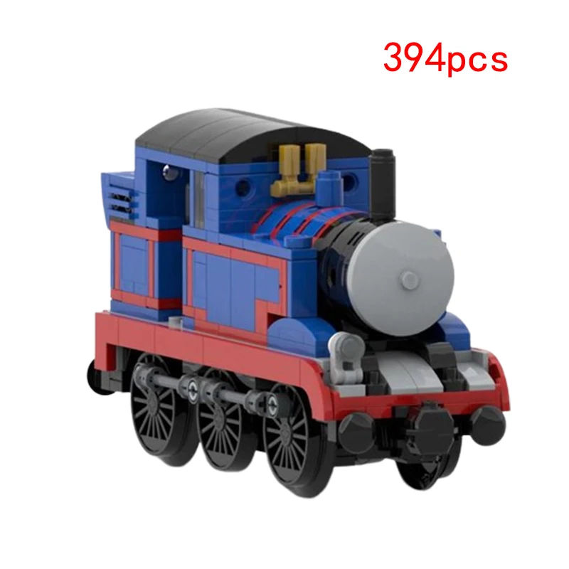 Spot MOC-181121 small train 394pcs locomotive small particle assembly block model kids playset gift