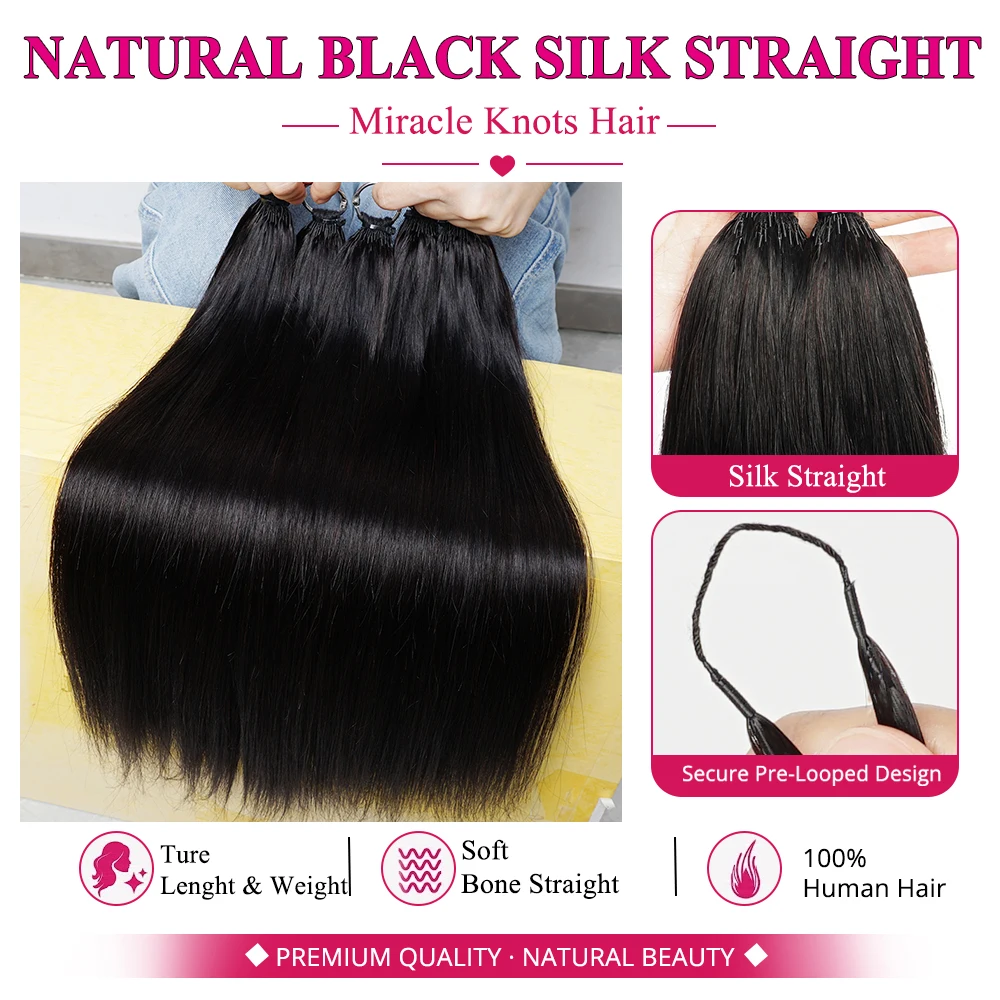350g Silky Straight Miracle Kn - Hair Bundles ulasan dan harga