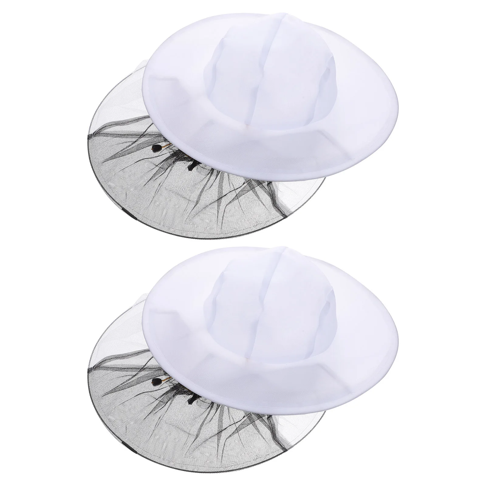 

2Pcs Beekeeping Veil Hat Premium Material Long Lasting Use Elasticated Neck Insect Repelling Hat for Beekeepers Supplies