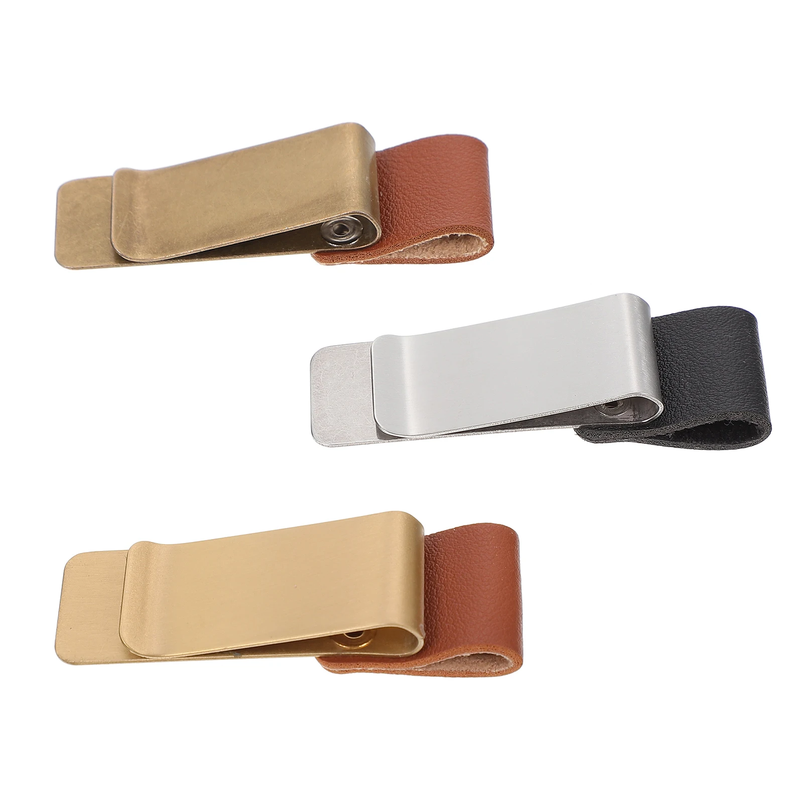 

3 Pcs Metal Bill Folder Clips Paper Binder File Clamp Office Supplies Retro Stationery Practical Document ganizer