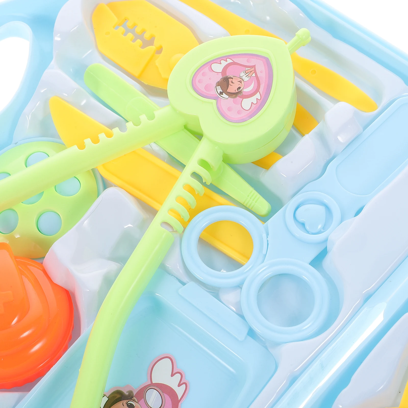 

Children Pretend Play Set Simulation Equipment For Kids Kitchenware First Aid Play Wooden Doctor Kit Blue