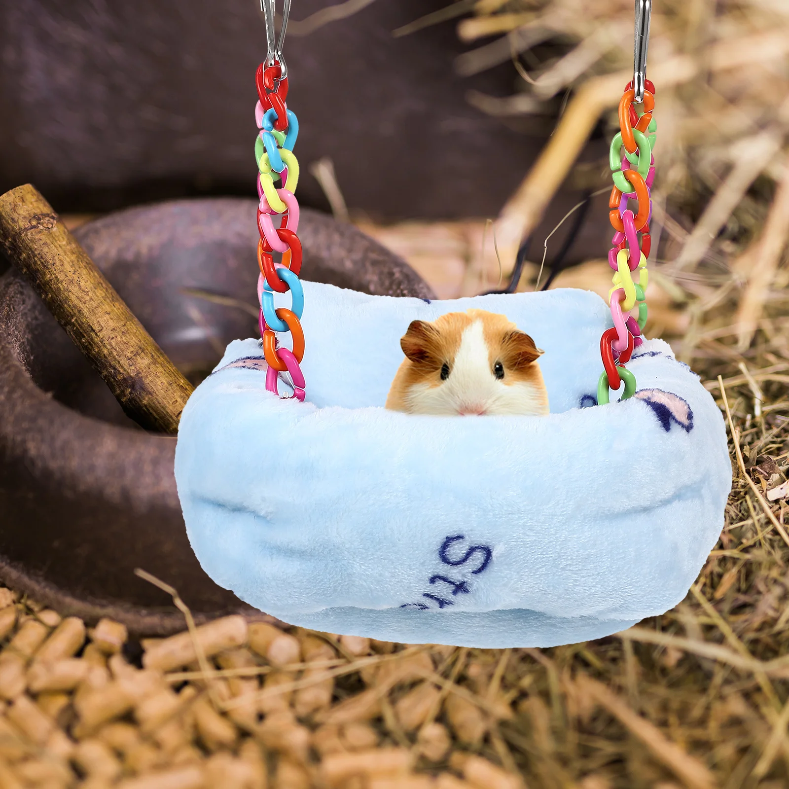 

Soft Hanging Hammock For Small Pets Durable Guinea Pig Hideout Comfortable Hamster Bed Breathable Chinchilla Nest Suspended