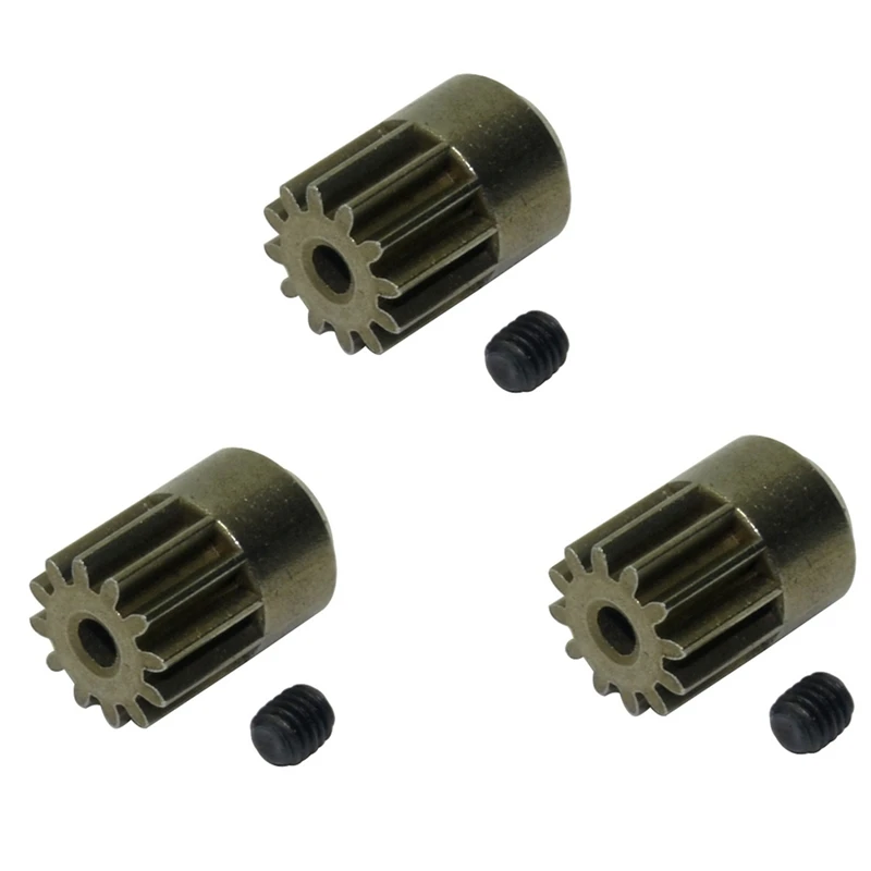 3Pcs 12T Motor Gear For HBX HAIBOXING 901 901A 903 903A 905 905A 1/12 RC Car Upgrades Parts Spare Accessories