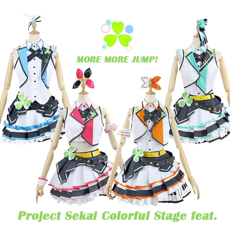 

Minori Hanasato Cosplay Project Sekai Colorful Stage Feat Momoi Airi Costume Dresses Uniform Wig Costume Halloween Clothes