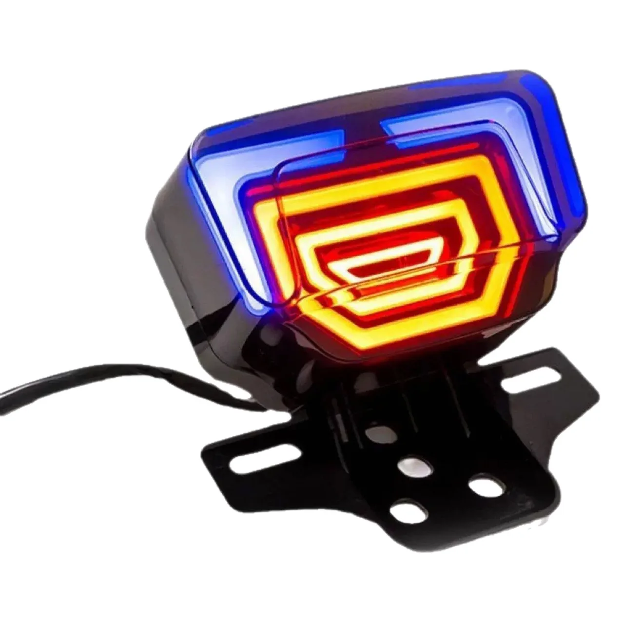 Motorcycle LED Devil Eye Tail Light Brake Rear Lamp Dynamic Flash Turn Signal Assembly for CG125 TMX125 TMX155 CRF450R