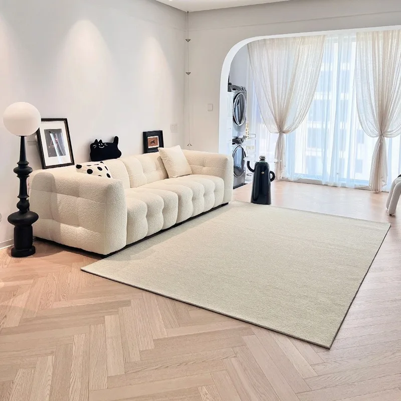 Sofá de lã de cordeiro vento creme