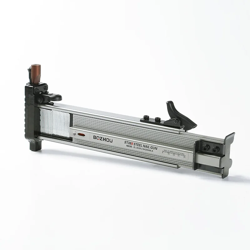 Imagem -02 - Manual Semi-automática Aço Nail Gun Nailer Wire Slot Carpintaria Decoração Reload Rebound Installer Driver St38