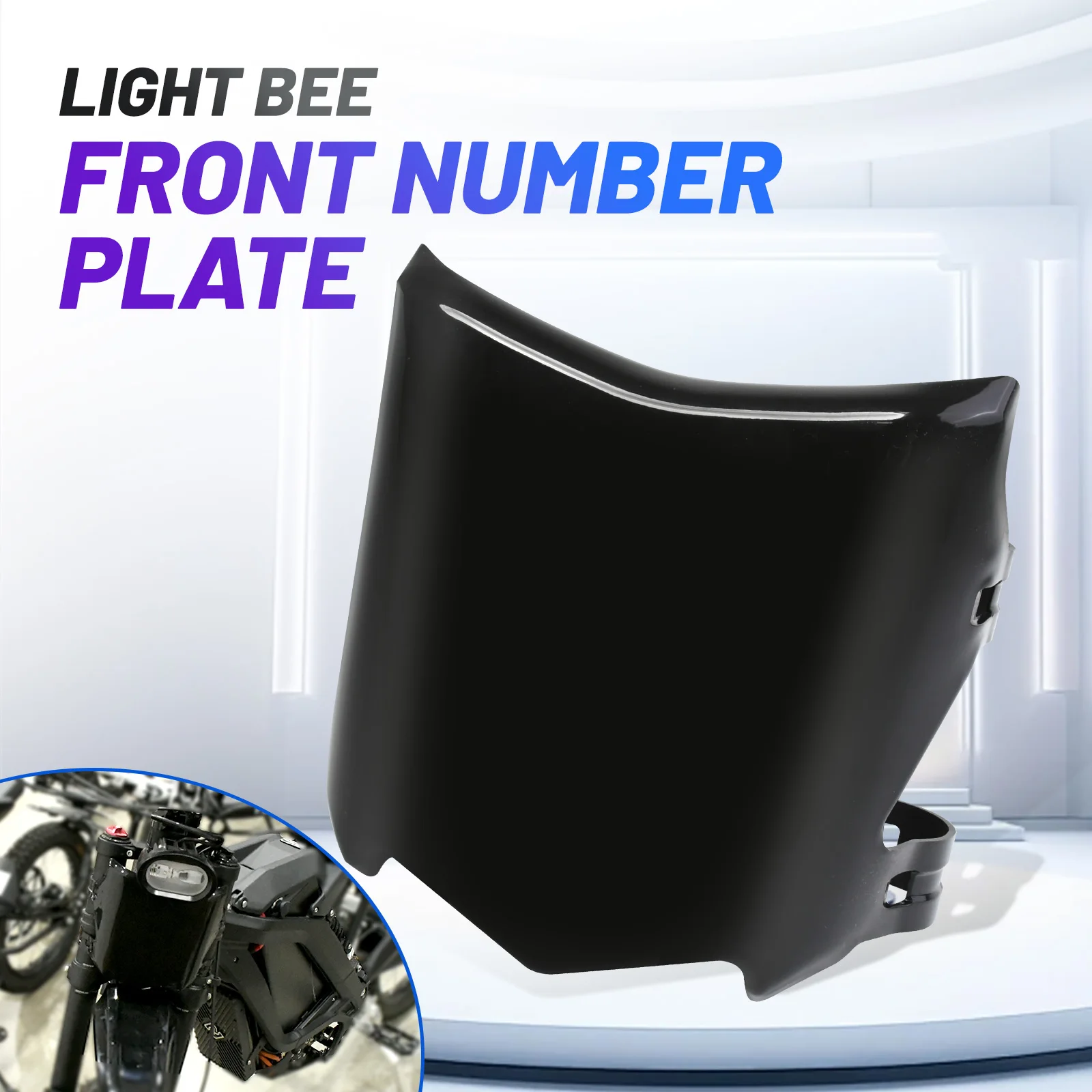 Front Number Plate License Plates Cover for Surron Light Bee X Talaria Sting Modified Plastic Accessories Electric Dirt Bike