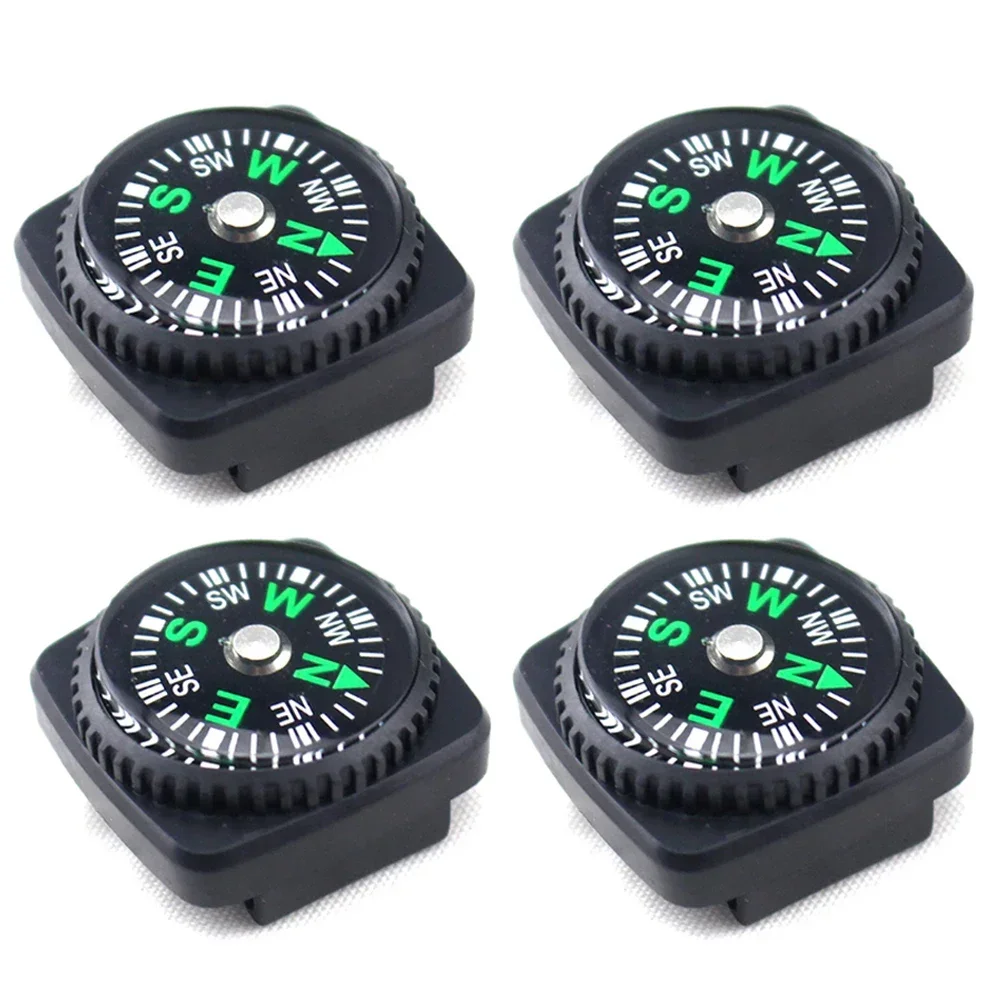 

1/5 PCS Watch Strap Button Compass Mini Portable Emergency Survival Navigation Travel Kits Outdoor Hiking Camping Accessories