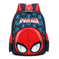 Disney-Mochila De Los Vengadores para niños y niñas, morral escolar con diseño 3D de Spider-Man cars, frozen sofia, con dibujos animados