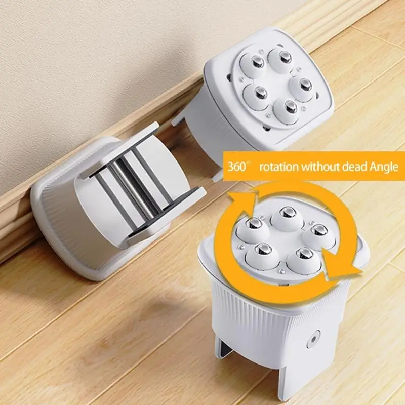 

Набор из 4 вращающихся подушек для ножек мебели с шарикоподшипниками для плавного вращения на 360 градусов и защиты от высоты