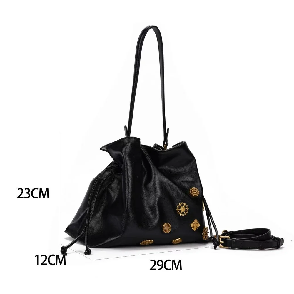 

Simple, trendy, fashionable and casual tote bag, slanted bucket 2025 bag, women's shoulder casual bag, new large capacity