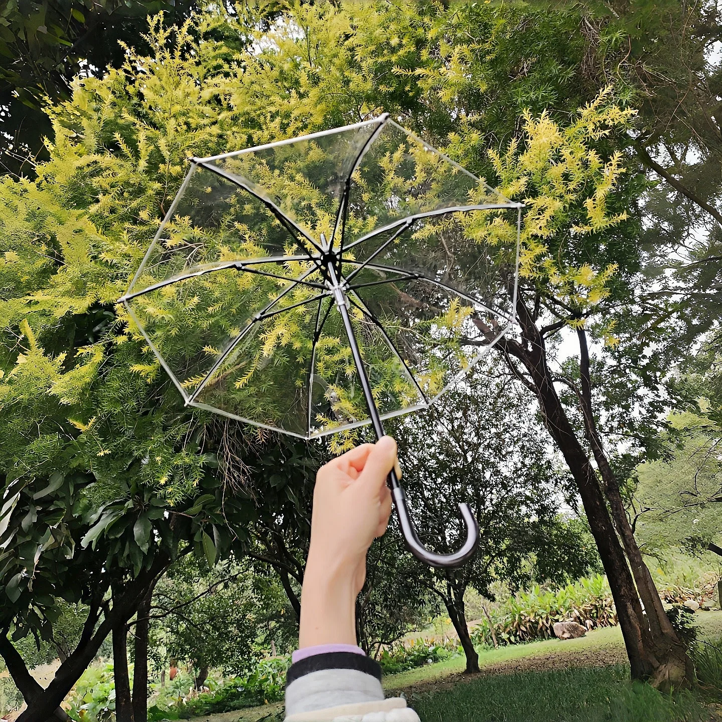 Top Pick 75cm Uncle BJD Umbrella decor All Black Curved Handle Collectible Display Dress Up Doll Accessories Not for Human Use