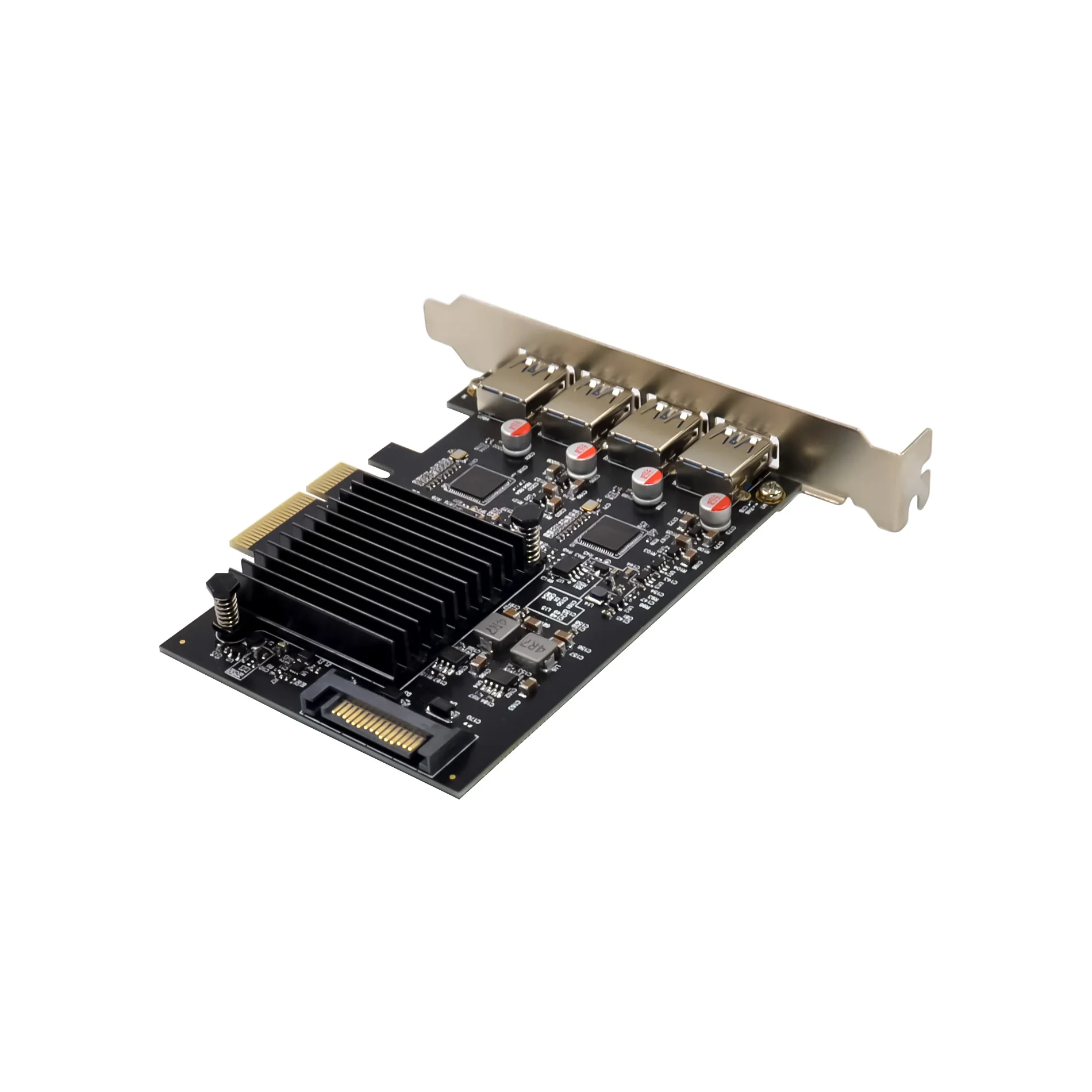 SUNWEIT ST647 PCIe X4 ASM3142 USB3.1 4A Camera Capture Card