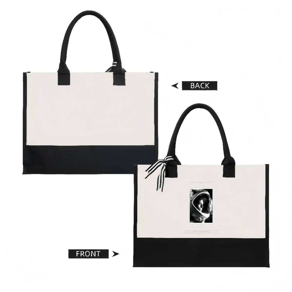 الغريبة 1979 سيجورني ويفر كما إلين ريبلي 2026 وصول جديد موضة عملية واسعة قابلة لإعادة الاستخدام حمل حقيبة نمط طباعة 2 لهجة H #2