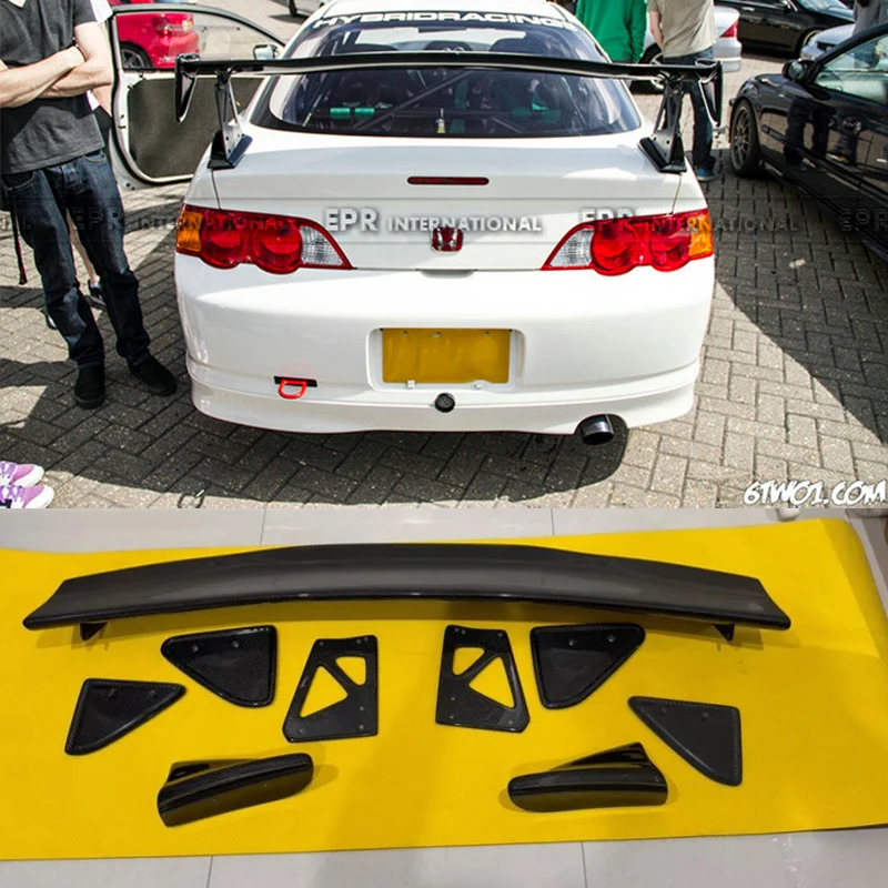

Для Honda 02-06 Integra DC5 Acura RSX MU СТИЛЬ УГЛЕРОДНЫЙ глянцевый спойлер для багажника GT Wing внешние аксессуары наборы