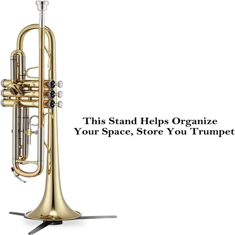 New Trumpet Stand Portable Trumpet Holder Foldable Metal With 5 Legs For Trumpets