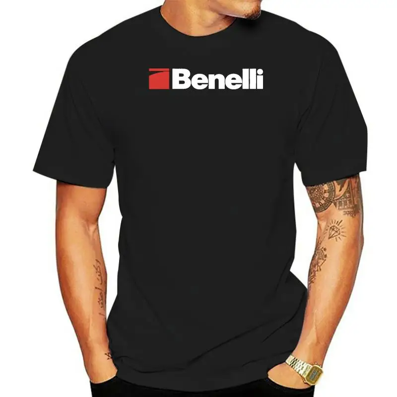 t shirt Benelli Shotguns Logo Black T-shirt Mens Short Sleeve Cotton T-shirt Bottoming T Shirt Fashion Tops Clothing