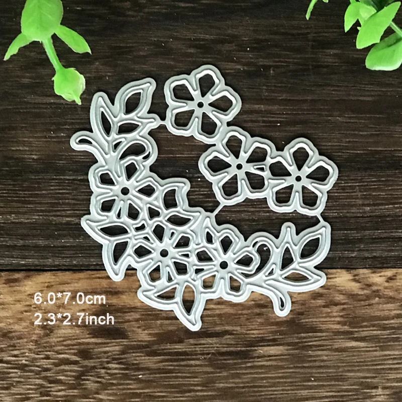 Flowers Leaves Dies Scrapbooking Metal Cutting Dies for DIY Paper Cards Making Photo Album Decorative Craft Dies Cut