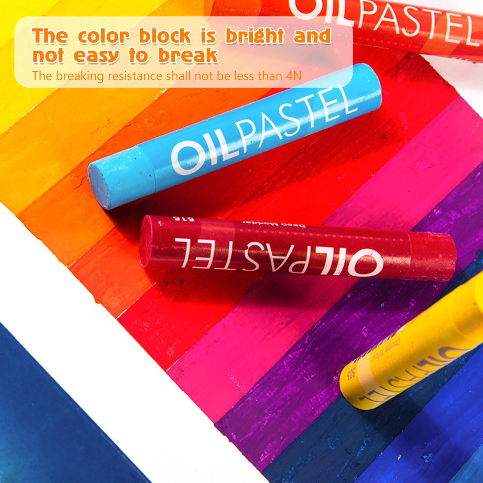 25/50Pcs Colorful Oil Pastels Professional Oil Drawing Stick for Painting and Coloring Soft Crayon Graffiti Pen School