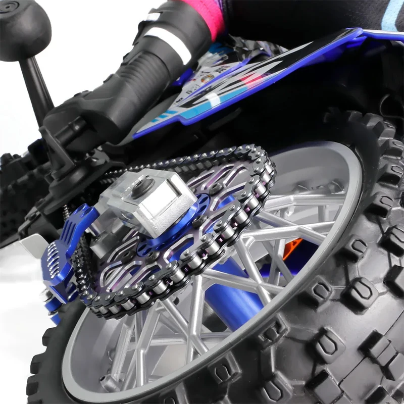 RC LOSI 1/4 Promoto-MX Stalowe koło zębate motocyklowe 10T + tylne koło zębate 36T + 70-sekcyjny zestaw łańcuchów zębatych Części do modernizacji Akcesoria